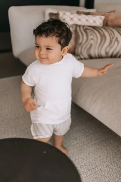 Discount T-shirt Flamé | Wit met zakje | Shirts|Shirts