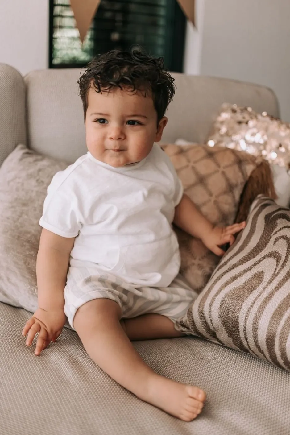 Discount T-shirt Flamé | Wit met zakje | Shirts|Shirts