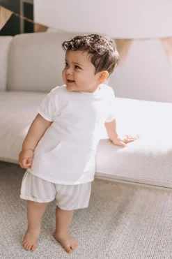 Discount T-shirt Flamé | Wit met zakje | Shirts|Shirts