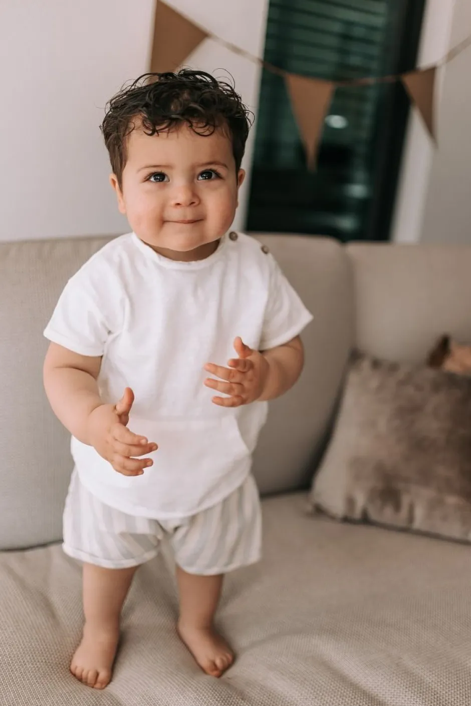 Discount T-shirt Flamé | Wit met zakje | Shirts|Shirts