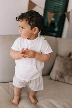 Discount T-shirt Flamé | Wit met zakje | Shirts|Shirts