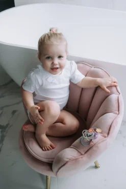 Velvet child chair | Pink Decoraties & Accessoires