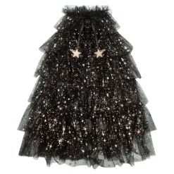 Sale Verkleedcape Aurora ruffle | Black | Mimi & Lula Verkleden