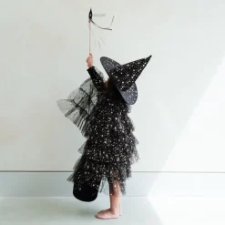 Sale Verkleedcape Aurora ruffle | Black | Mimi & Lula Verkleden