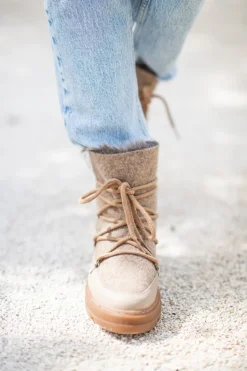 Winterboots Frosty | Taupe | DAMES Laarzen & Boots