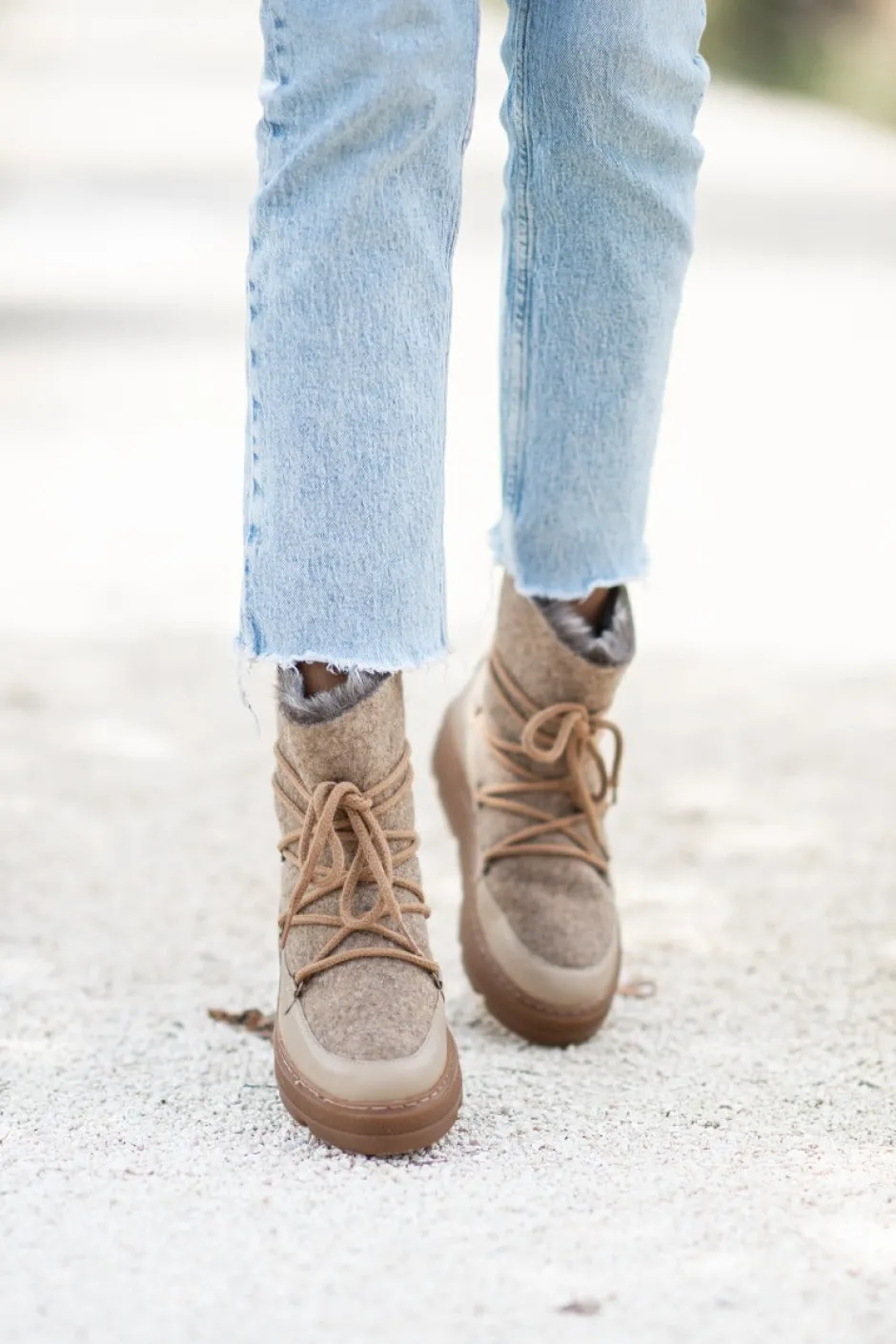 Winterboots Frosty | Taupe | DAMES Laarzen & Boots