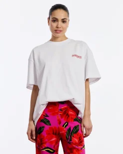Online World of Stieg oversized T-shirt | White | DAMES Tops|Tops
