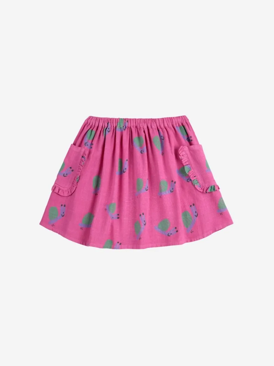 Woven skirt Funny snail all over | DAMES Rokken|Rokken