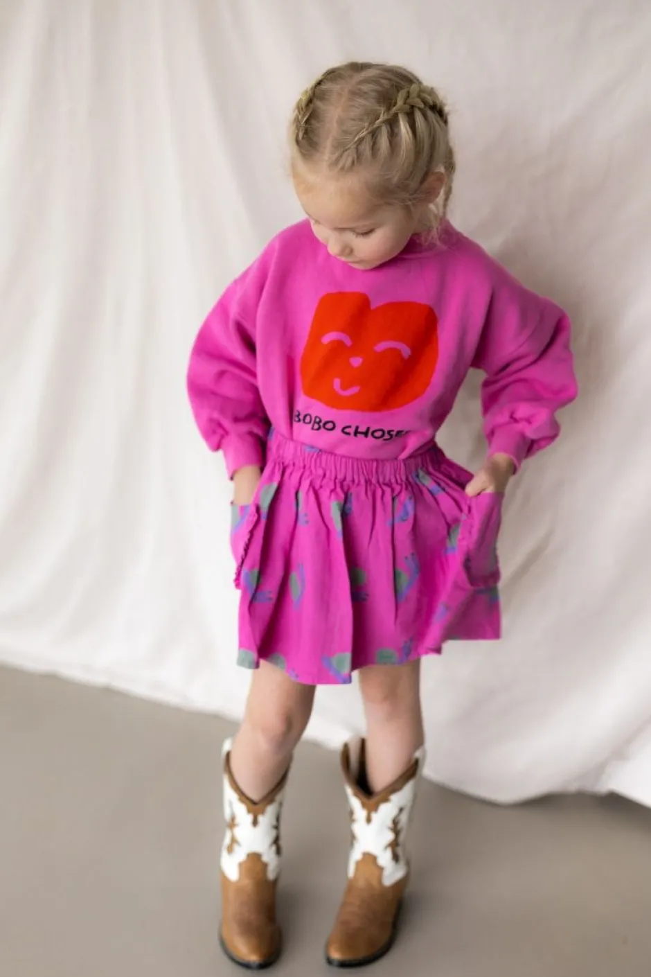 Woven skirt Funny snail all over | DAMES Rokken|Rokken