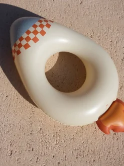 Clearance Zwemring raket | Creme | Waterspeelgoed